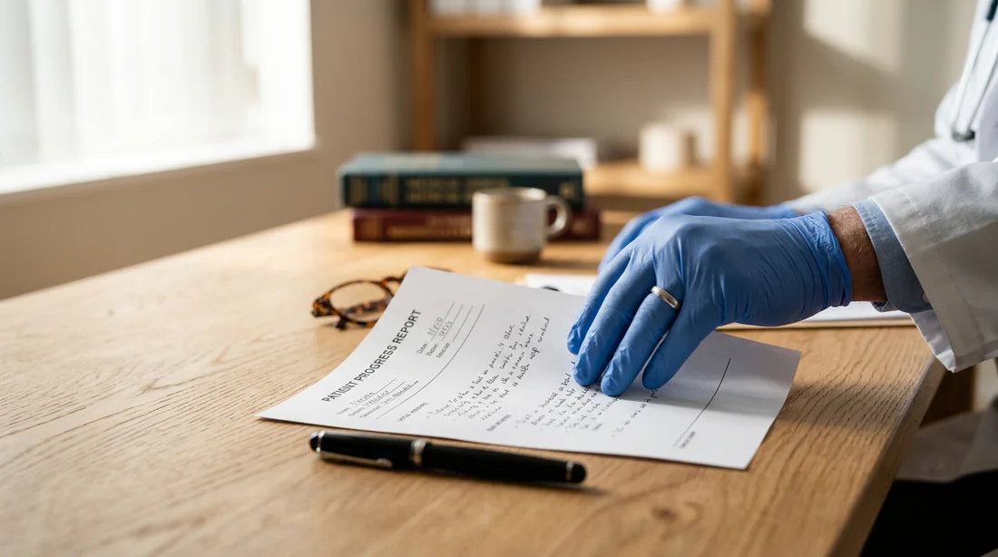 Consultation médicale et gestion administrative de l'arrêt de travail en milieu clinique