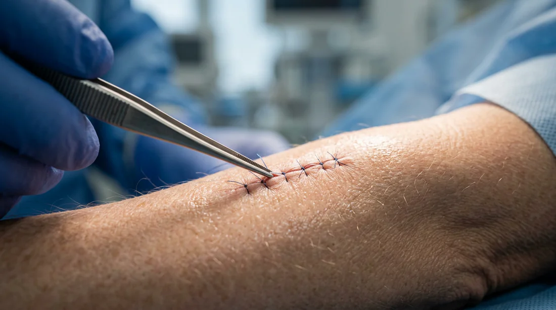 Procédure médicale de retrait d'agrafes
