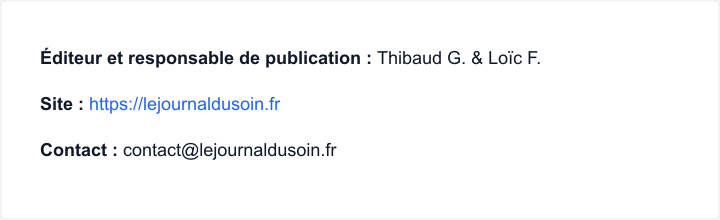 Éditeur, Site, Contact