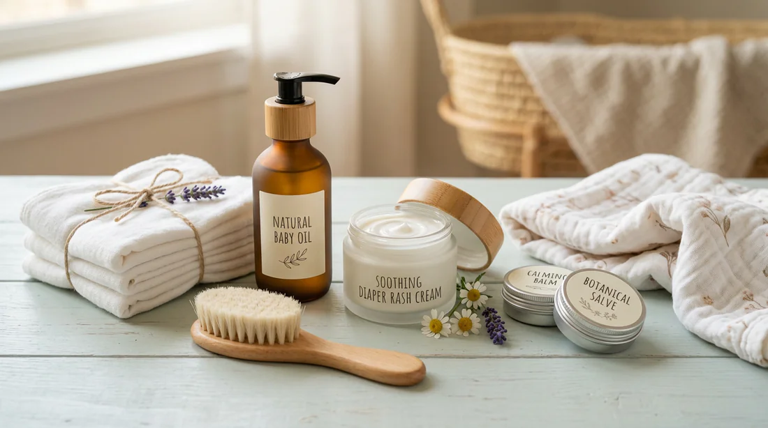 Produits de soin bio et crèmes apaisantes pour prévenir l'érythème fessier